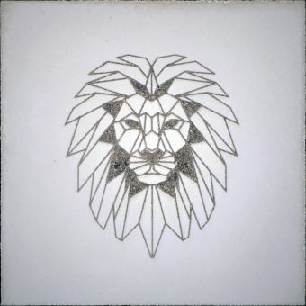 Betonbild „LION“ 
